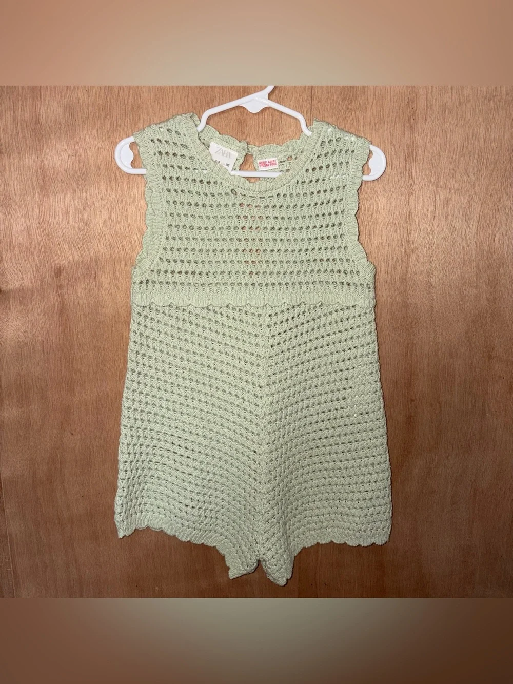 Green Girls' Dress Romper Zara 2-3years